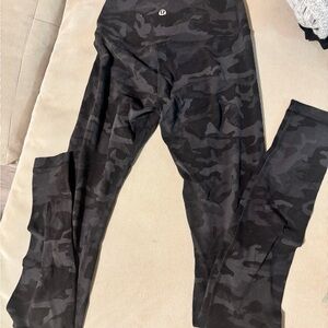 lululemon athletica Black Camo Leggings